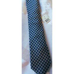 Ted Baker London Navy Tie, width 3 in, 100% silk, New